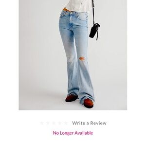 Mother Super Cruiser Double Heel Fray Denim